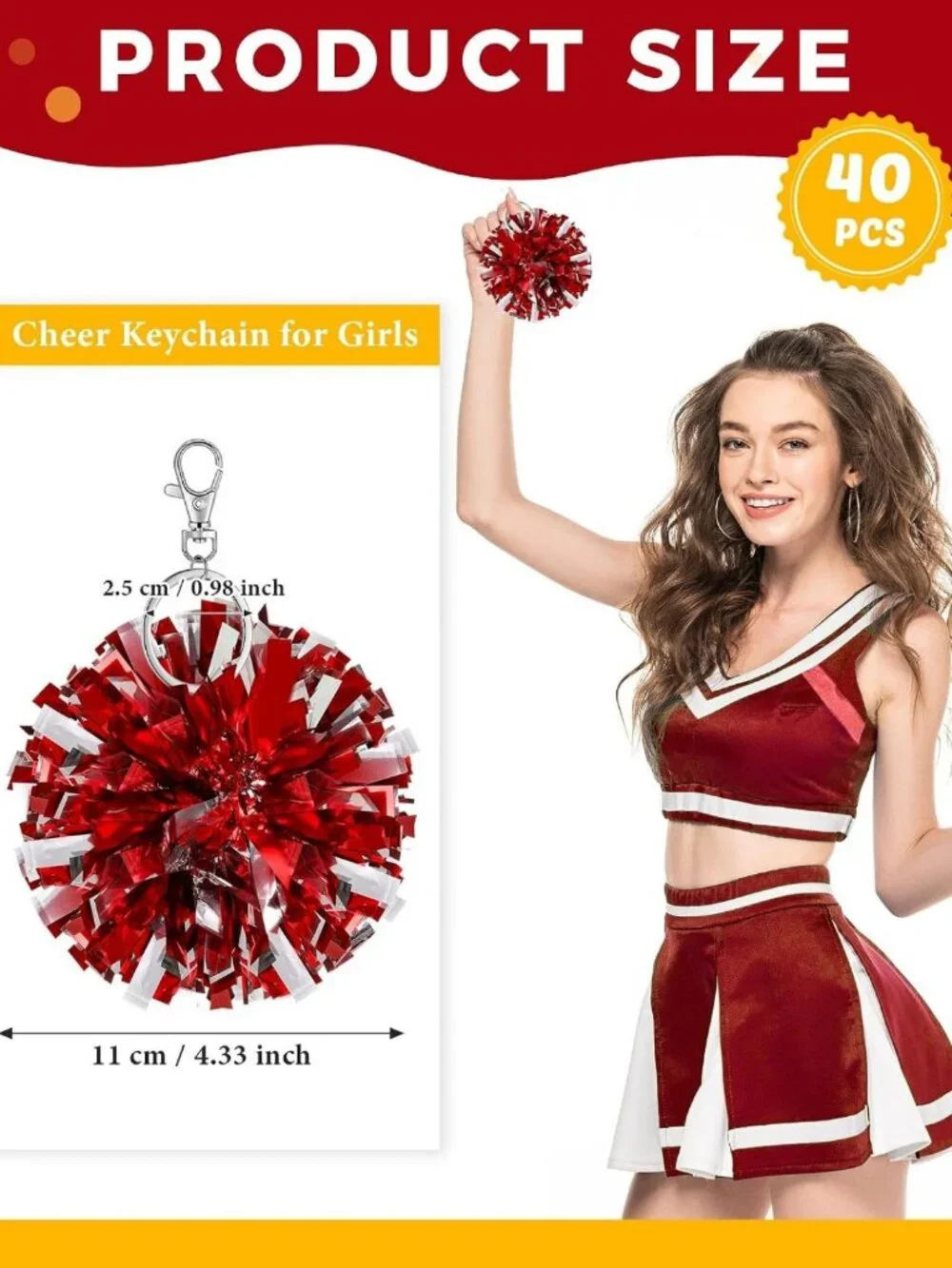 Cheerful Pom Pom Keychain - Fun Accessory for Bags, Keys & Backpacks